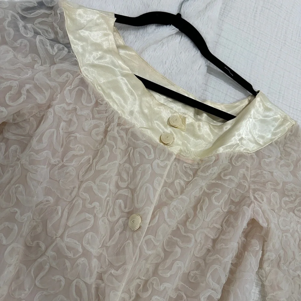 Dior Cream Textured Robe - Picture 8 of 9